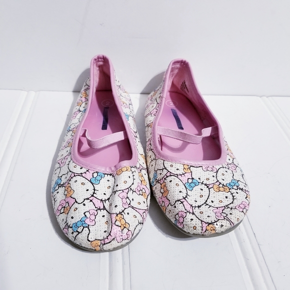 Sanrio Shoes | Hello Kitty Girls Graphic Sequined Ballet Flats | Poshmark